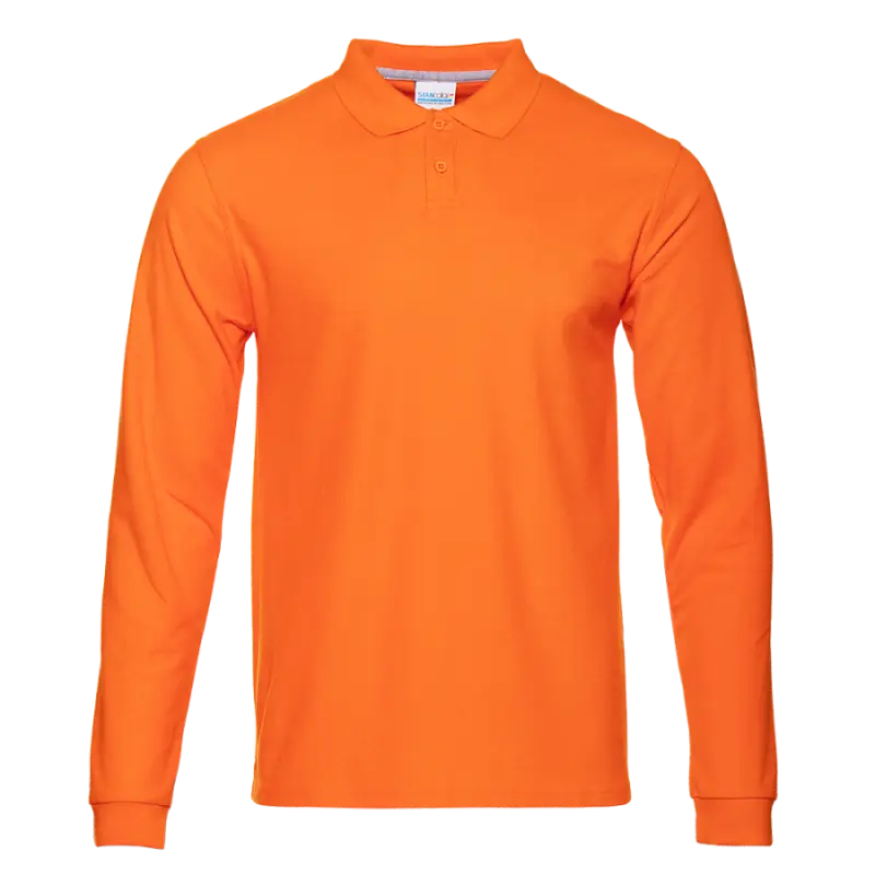 Рубашка поло мужская 104LS_Оранжевый (28)  (L/50)