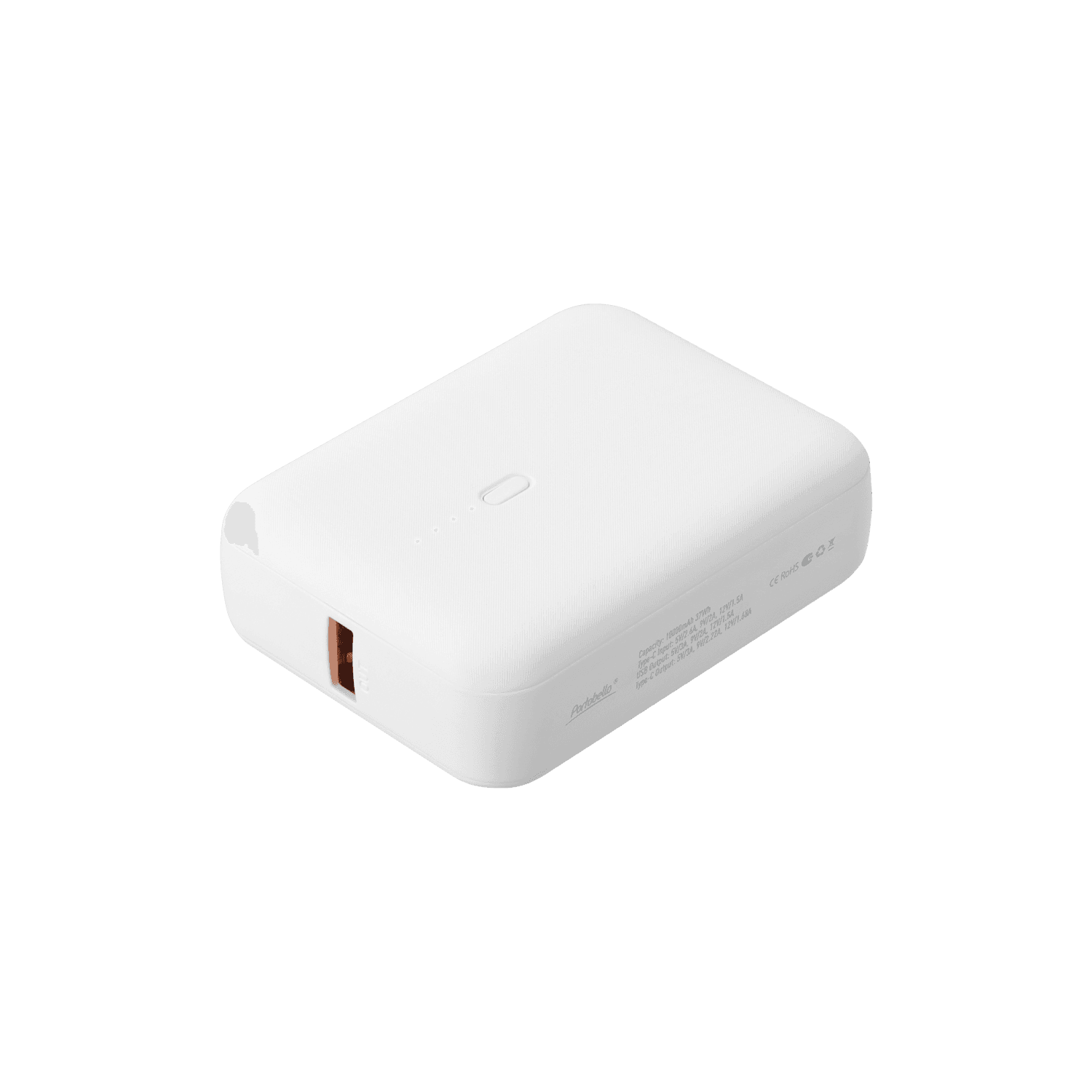 Внешний аккумулятор с функцией быстрой зарядки Формула (Formula) 10000 mAh, белый