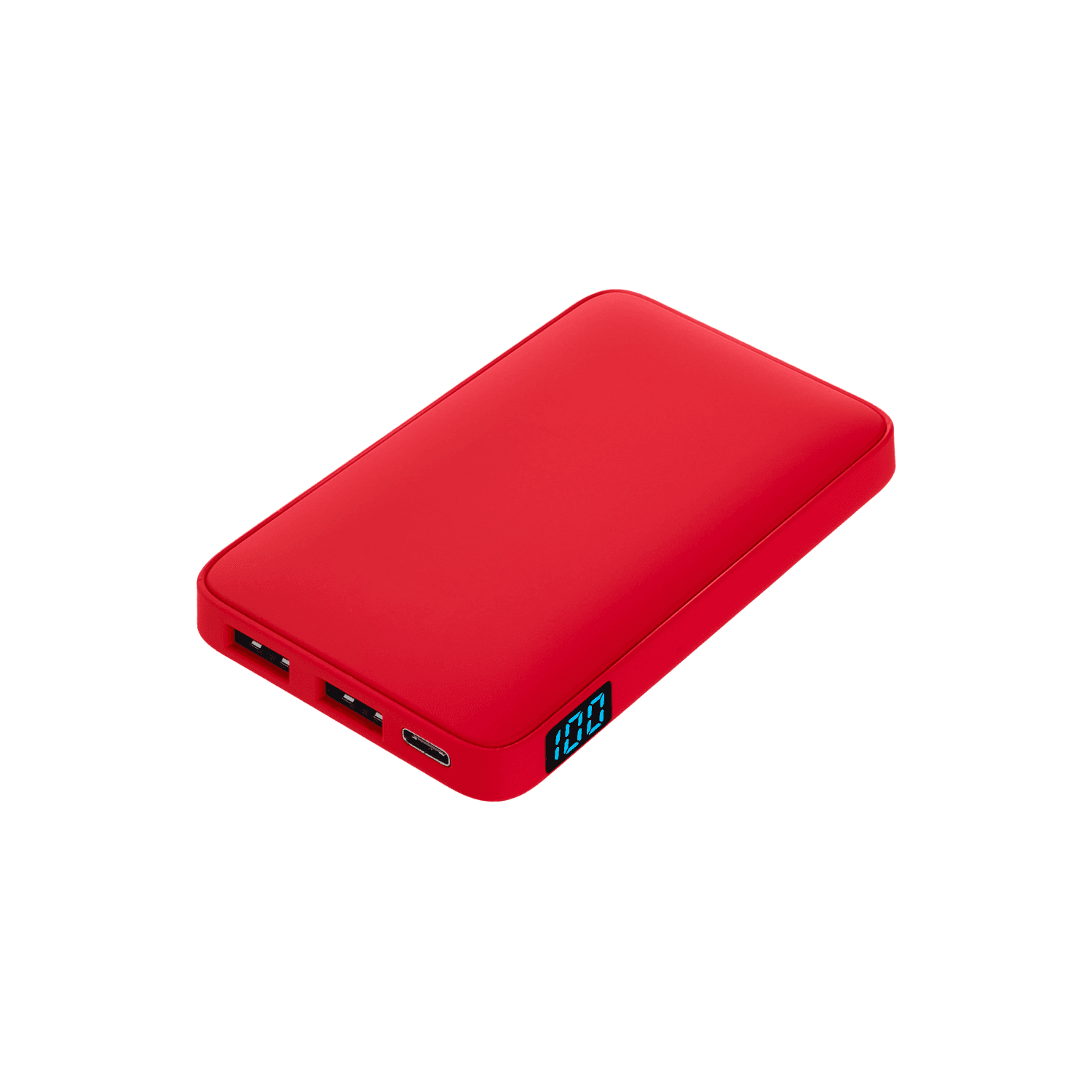 Внешний аккумулятор с подсветкой Анкор (Ancor) 5000 mAh, красный