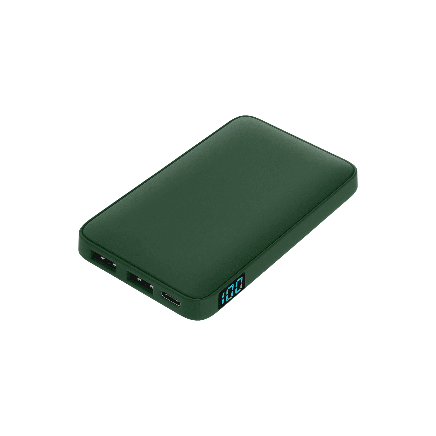 Внешний аккумулятор с подсветкой Анкор (Ancor) 5000 mAh, зеленый