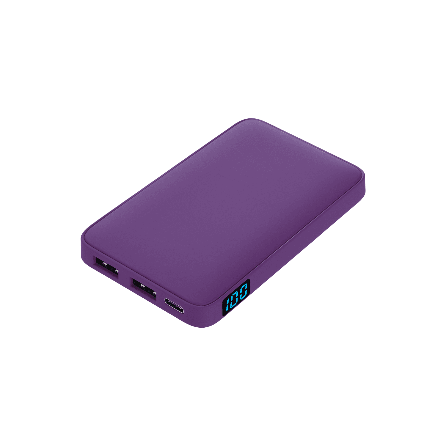 Внешний аккумулятор с подсветкой Анкор (Ancor) 5000 mAh, фиолетовый