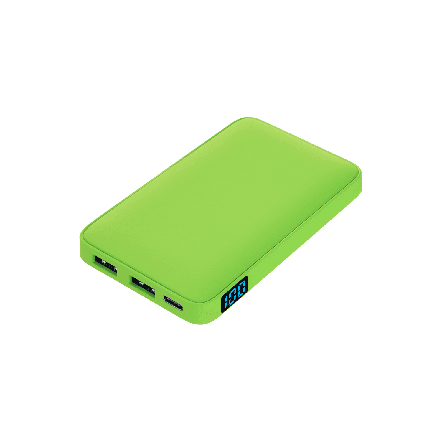 Внешний аккумулятор с подсветкой Анкор (Ancor) 5000 mAh, салатовый