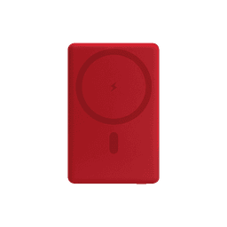 Внешний аккумулятор Атлантис (Atlantis) PD 5000mAh с функцией беспроводной зарядки 15W, красный