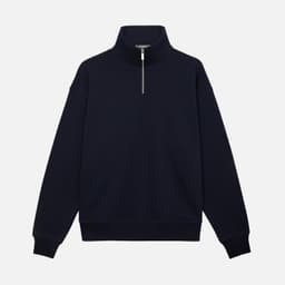 Толстовка на молнии унисекс Флоу (Flow), темно-синяя