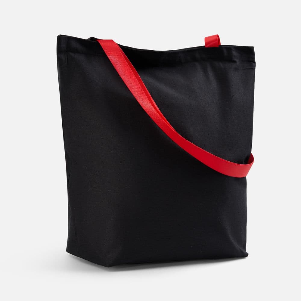 black, red