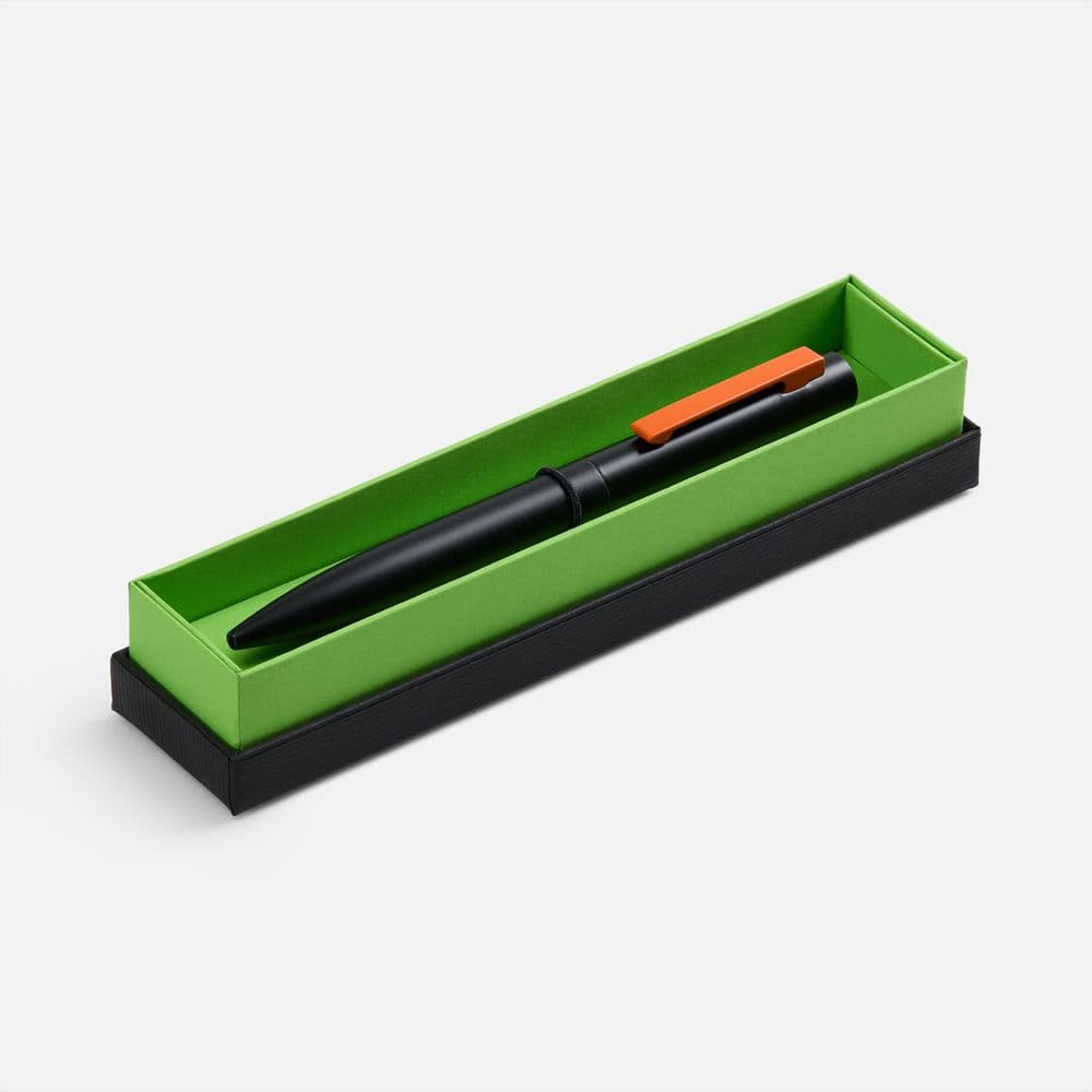 black, orange