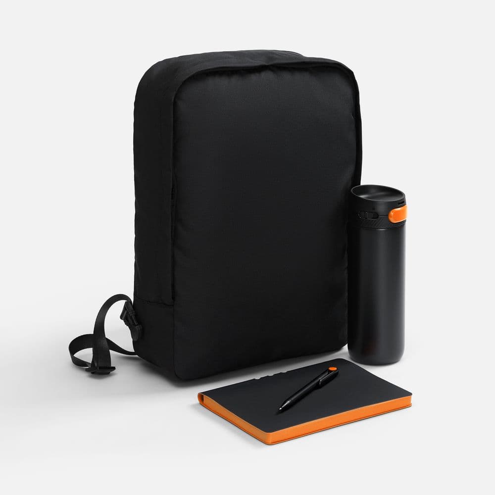 black, orange