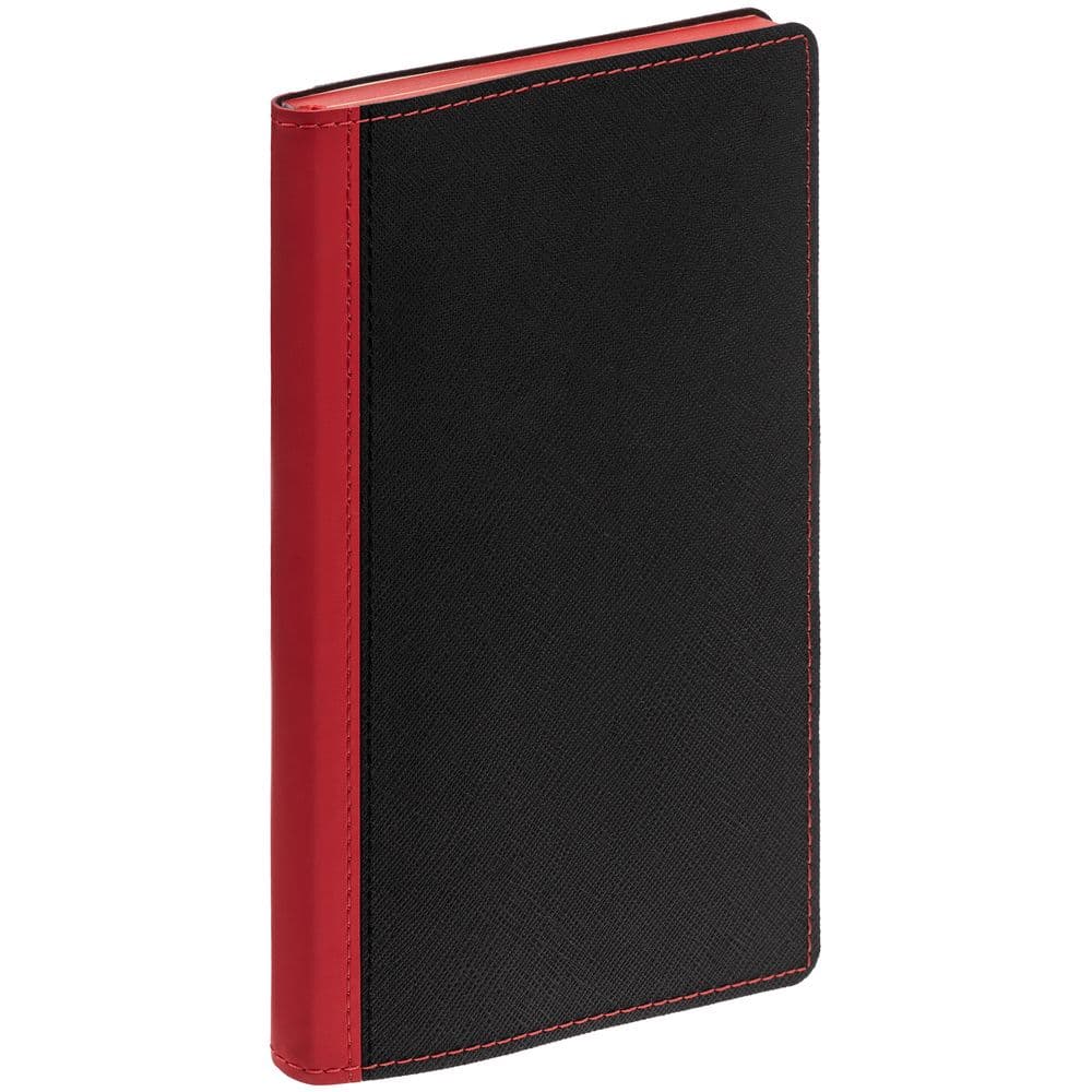 black, red