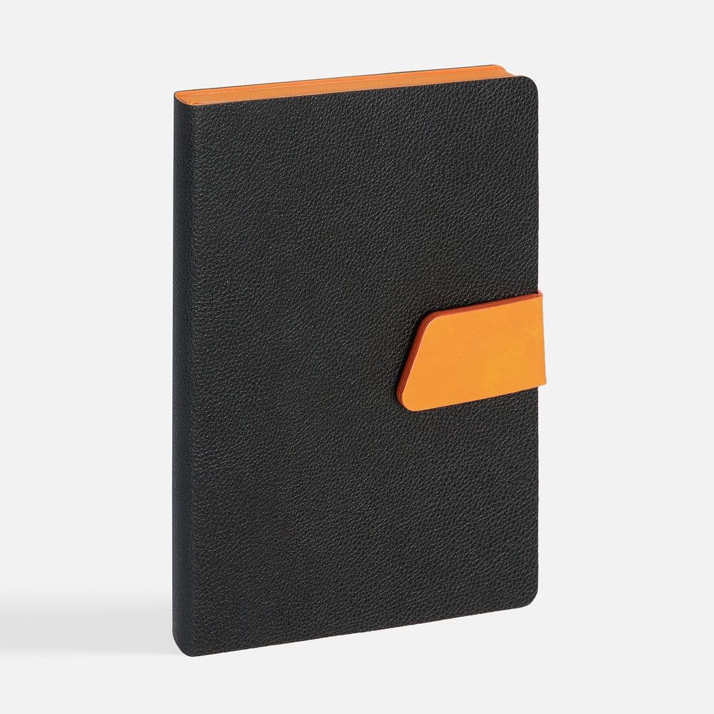 black, orange