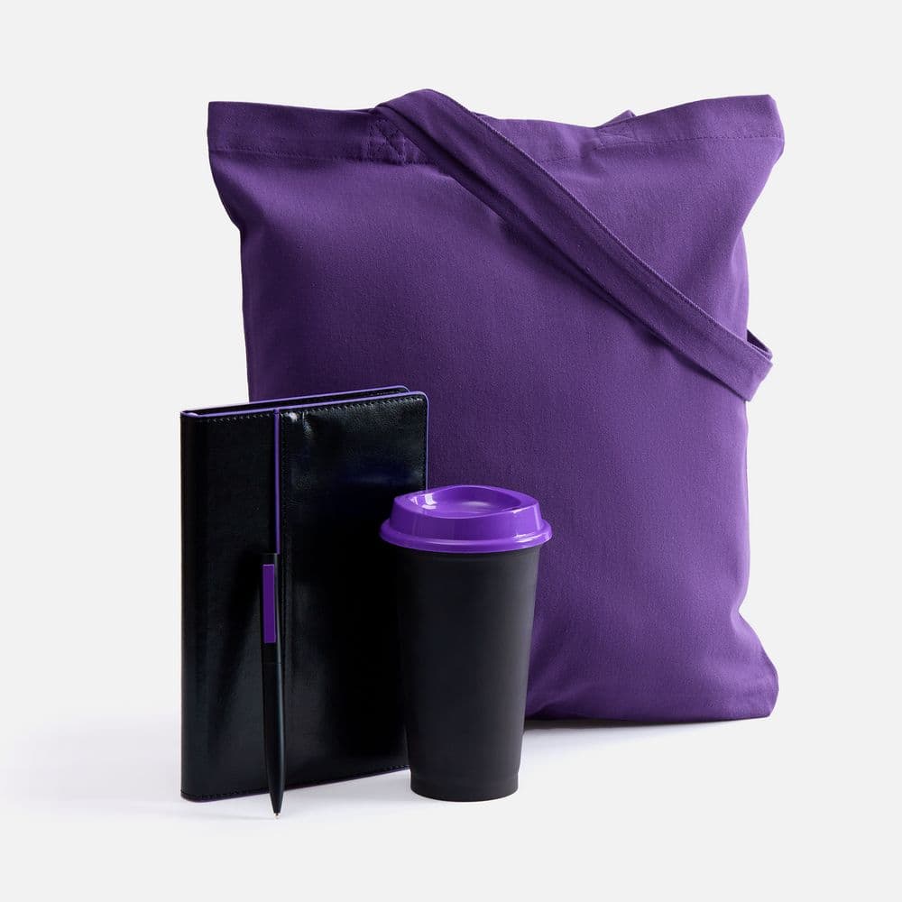 black, purple