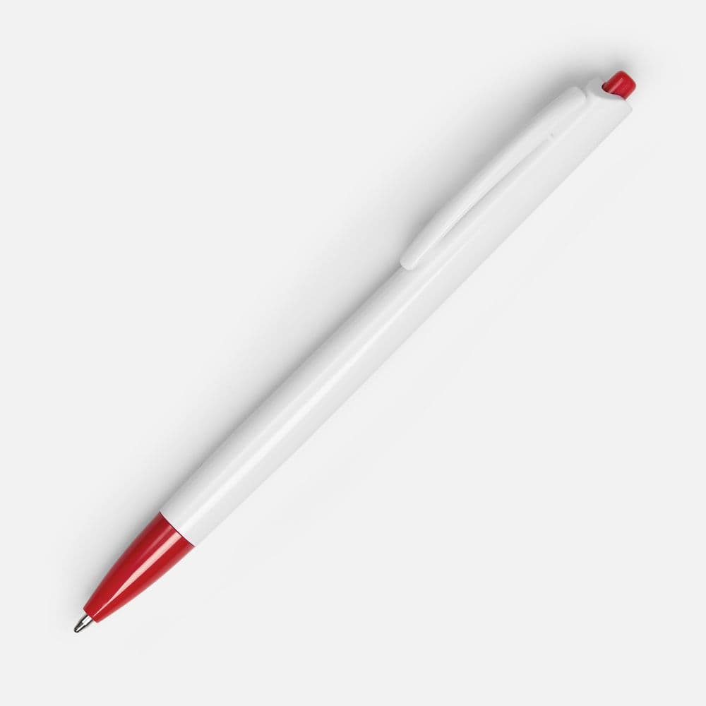 white, red