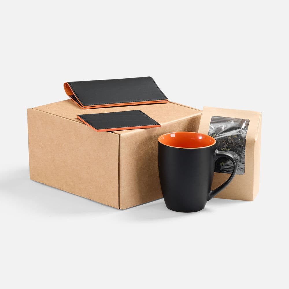 black, orange