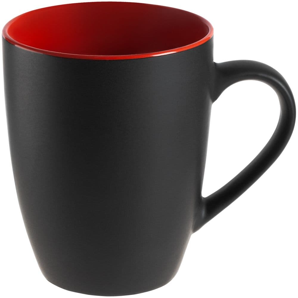 black, red