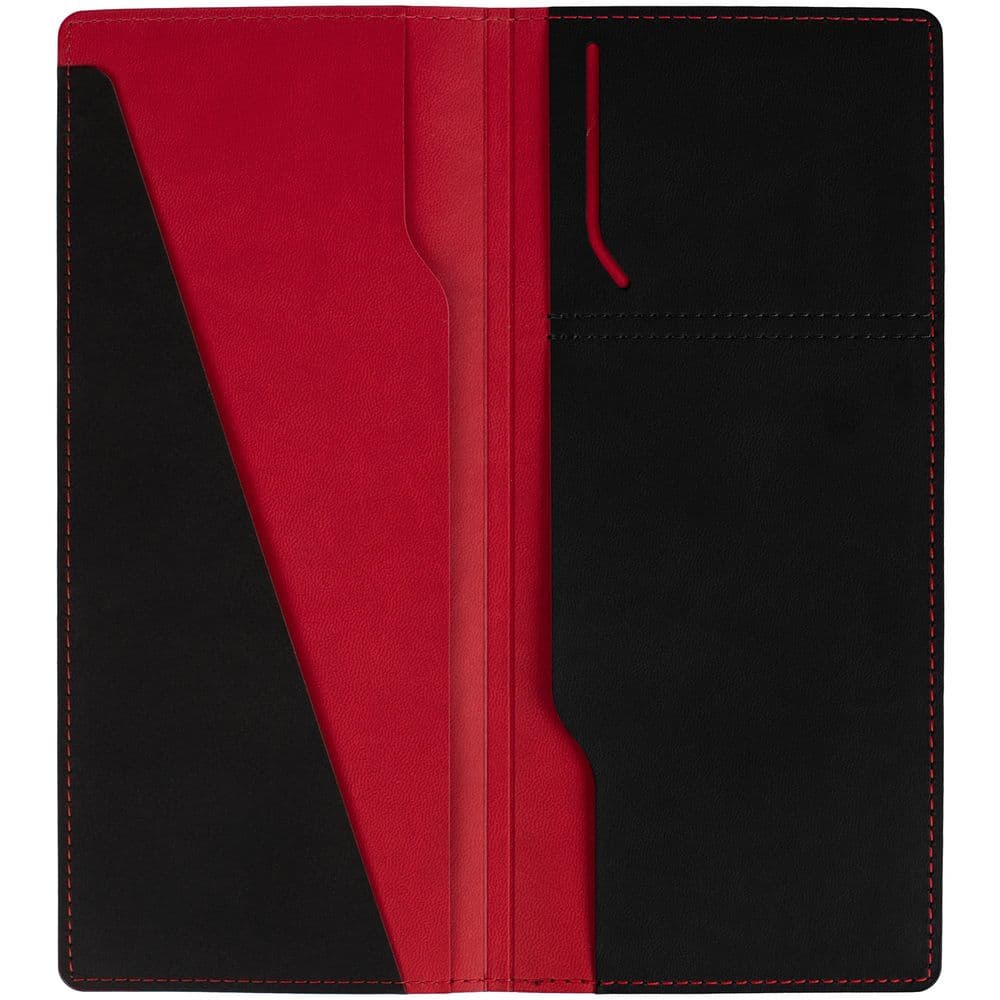 black, red