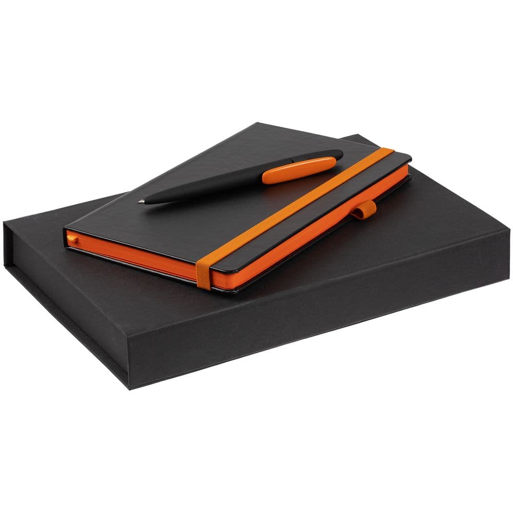 black, orange