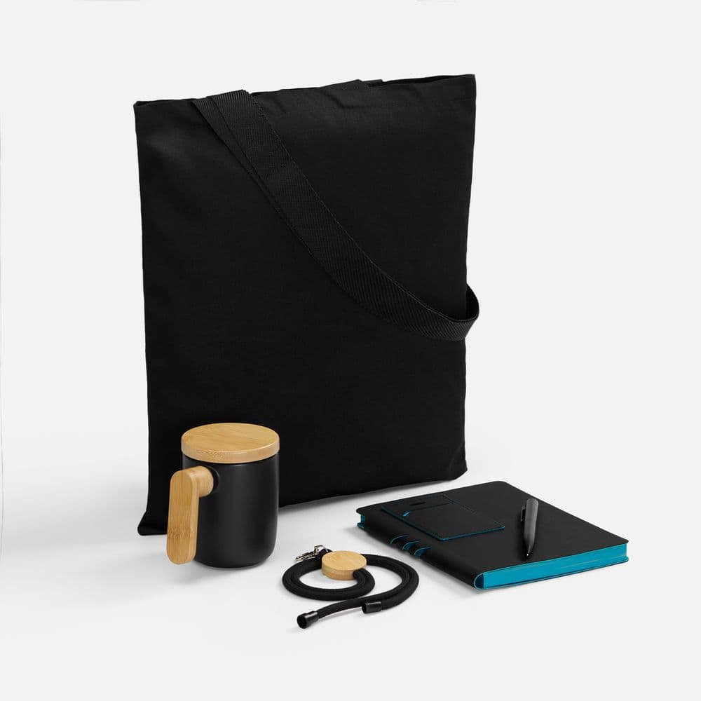 black, turquoise
