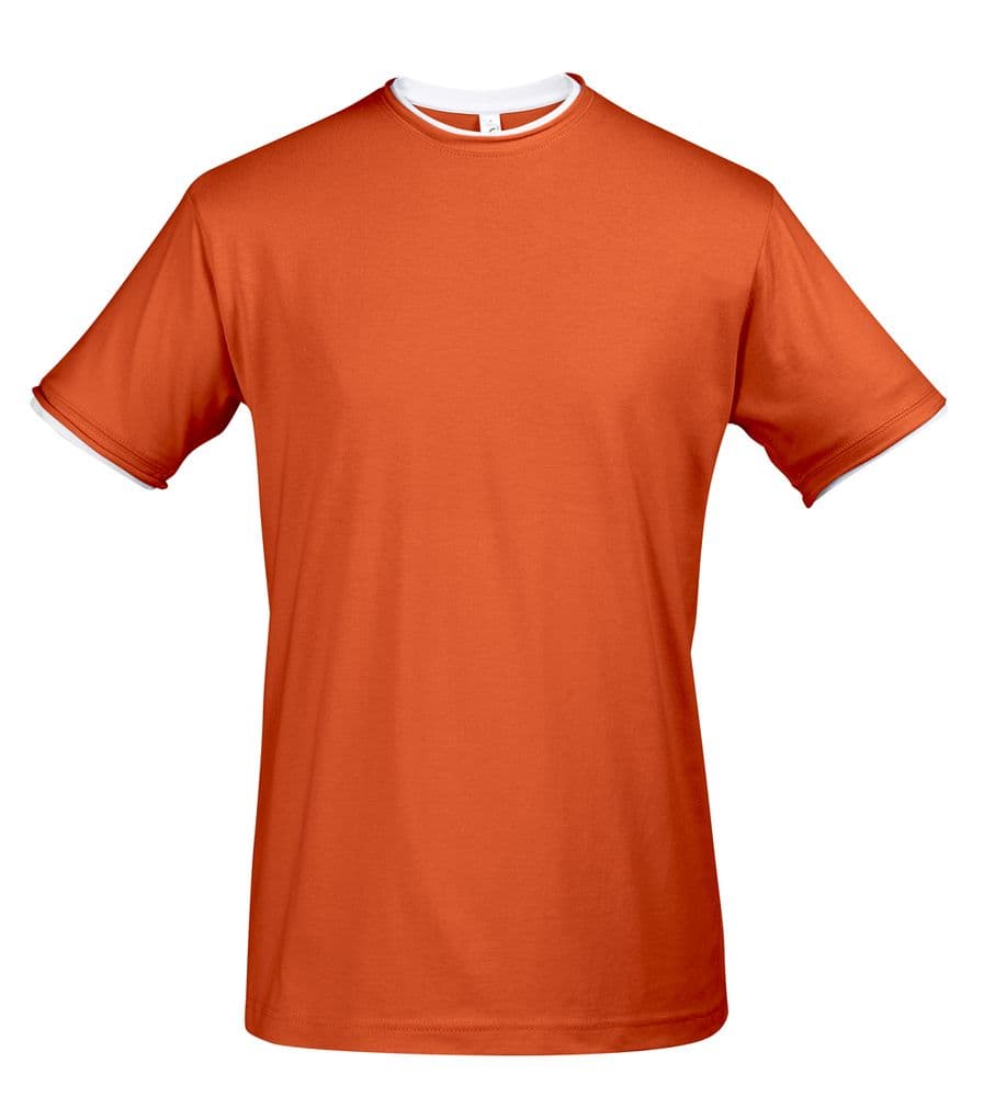 white, orange