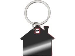 Металлический брелок с пластиковой цветной вставкой "SteelPop House"