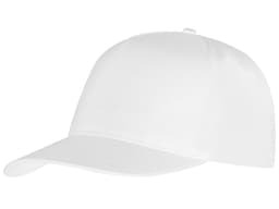 Бейсболка "Poly" 5-ти панельная 120 гр, белый (P)