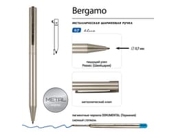 Ручка металлическая шариковая "Bergamo"