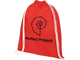 Рюкзак со шнурком Tenes из хлопка плотностью 140 г/м2