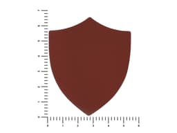 ПАТЧ ЩИТ nubuk (коричневый ) 6,6 х 5,5 см