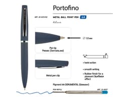 Ручка металлическая шариковая "Portofino"