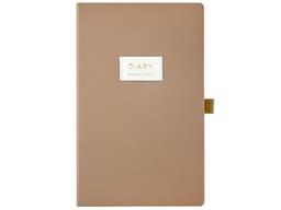 Ежедневник недатированный А5 "Total beige" с нашивкой, бежевый