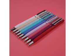 Ручка шариковая автоматическая BrunoVisconti® "PALERMO" цвет корпуса красный, soft-touch, 0.7 мм