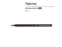 Ручка шариковая автоматическая BrunoVisconti® "PALERMO" цвет корпуса коричневый, soft-touch, 0.7 мм