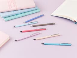 Ручка шариковая автоматическая BrunoVisconti® "PALERMO" цвет корпуса фиолетовый, soft-touch, 0.7 мм