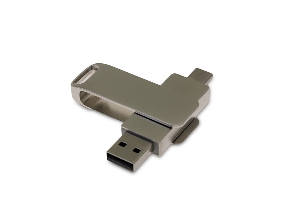 USB 3.0- флешка на 32 Гб поворотный механизм 2 в 1