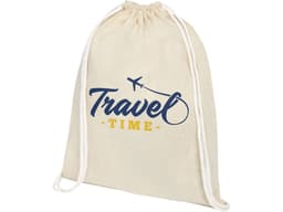 Рюкзак со шнурком Tenes из хлопка плотностью 140 г/м2