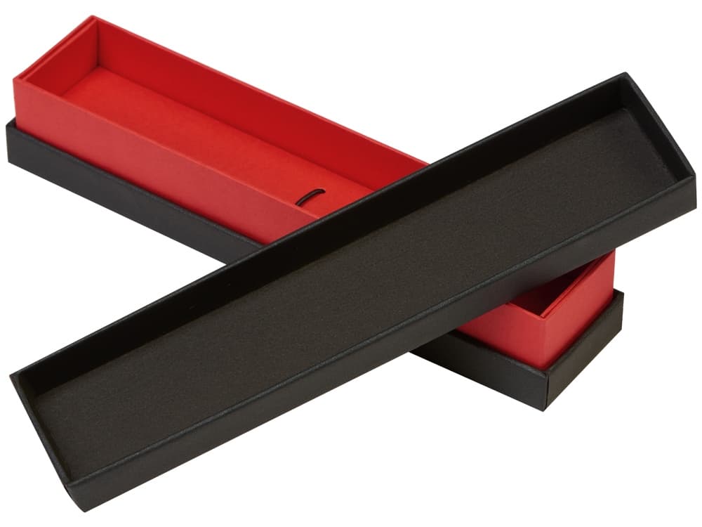 black, red