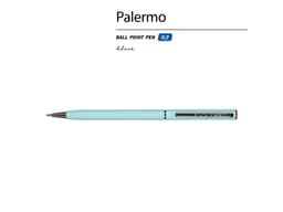 Ручка шариковая автоматическая BrunoVisconti® "PALERMO" цвет корпуса голубой, soft-touch, 0.7 мм