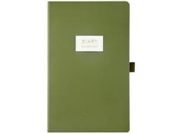 Ежедневник недатированный А5 "Verde" с нашивкой, зеленый