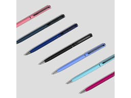 Ручка шариковая автоматическая BrunoVisconti® "PALERMO" цвет корпуса бордовый, soft-touch, 0.7 мм