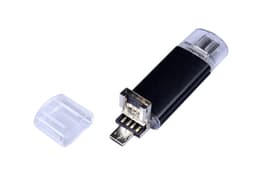 USB-флешка на 32 Гб c двумя дополнительными разъемами MicroUSB и TypeC