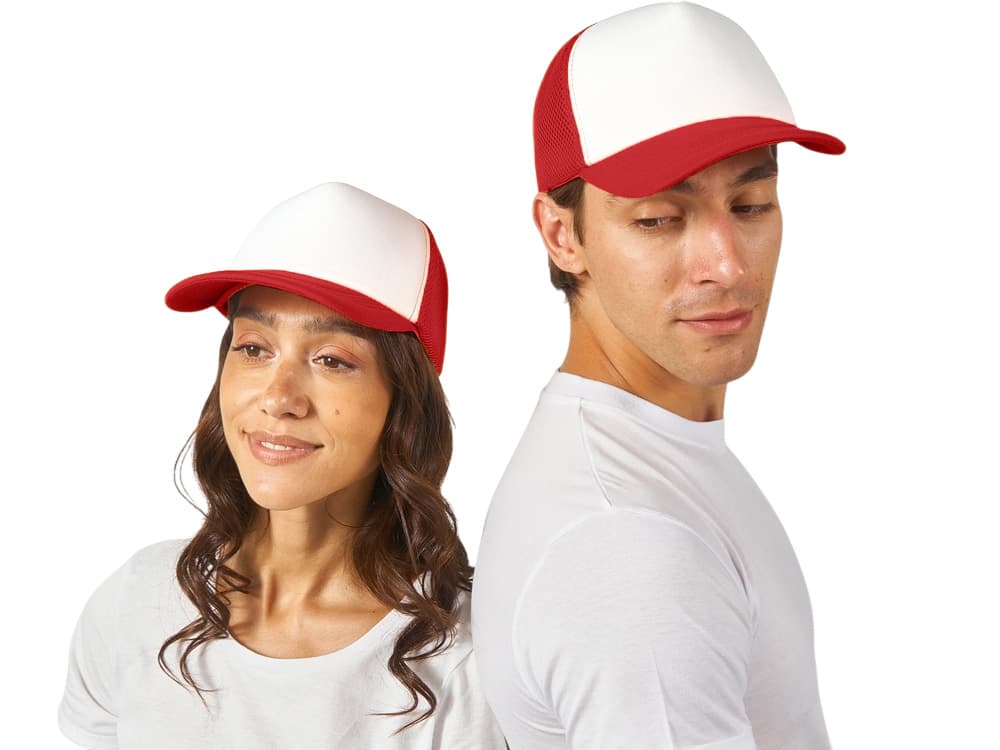 white, red
