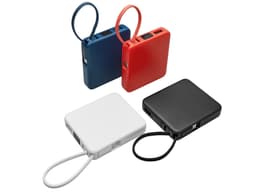 Внешний аккумулятор со встроенным кабелем USB-C «Дэнси»