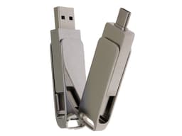 USB 3.0- флешка на 32 Гб поворотный механизм 2 в 1