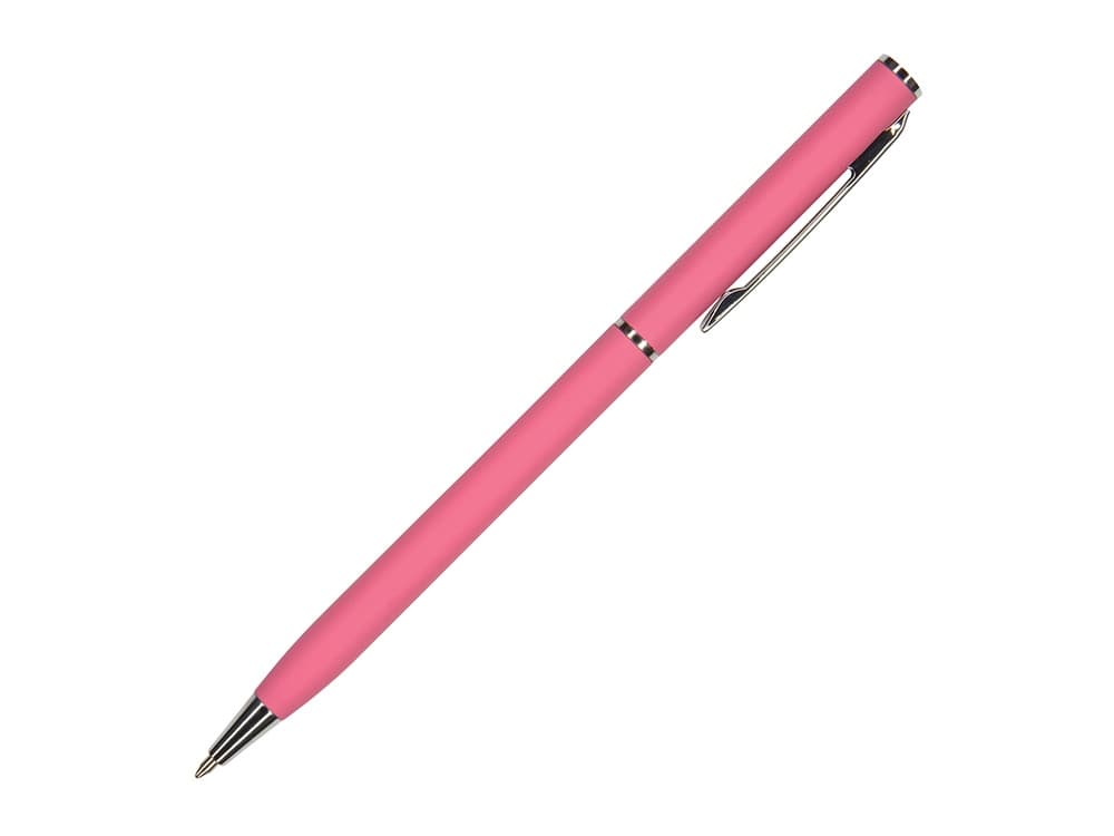 Ручка шариковая автоматическая BrunoVisconti® "PALERMO" цвет корпуса красный коралловый, soft-touch, 0.7 мм