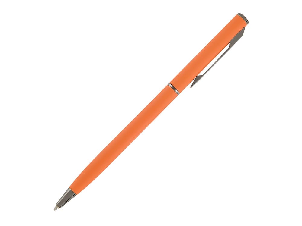 Ручка шариковая автоматическая BrunoVisconti® "PALERMO" цвет корпуса оранжевый, soft-touch, 0.7 мм