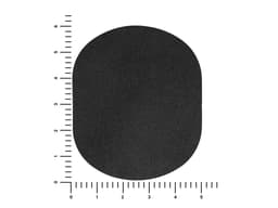 ПАТЧ ОВАЛ nubuk (чёрный) 6,0 х 5,0 см