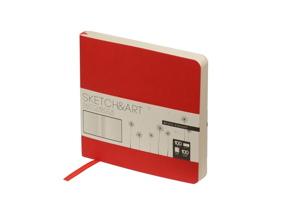 Скетчбук "Sketch & Art" в мягком переплете 145х145 мм