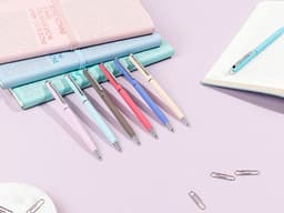 Ручка шариковая автоматическая BrunoVisconti® "PALERMO" цвет корпуса фиолетовый, soft-touch, 0.7 мм