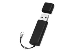 Флеш-карта USB 2.0 16 Gb металлическая с колпачком "Borgir"