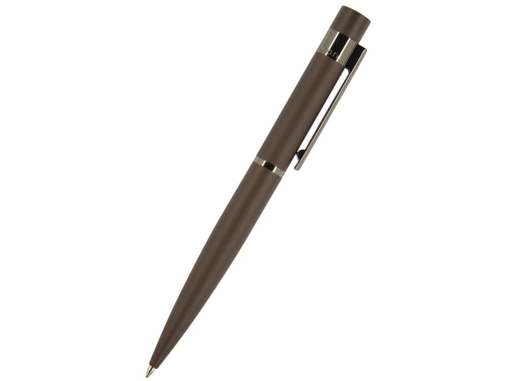 Ручка шариковая автоматическая BrunoVisconti "VERONA" цвет корпуса коричневый, soft-touch, 1 мм, синяя