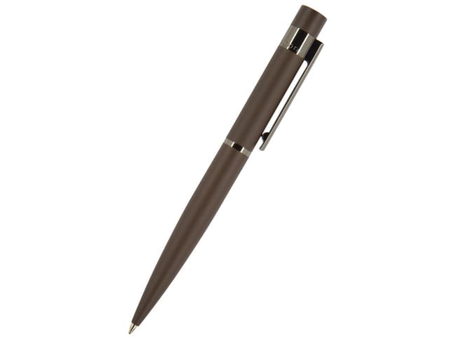 Ручка шариковая автоматическая BrunoVisconti "VERONA" цвет корпуса коричневый, soft-touch, 1 мм, синяя