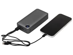 Внешний аккумулятор «Mild Pro» c быстрой зарядкой QC/PD, 20 000 mAh, серый (Р)